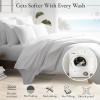 image7 Piece Split King Size Sheet Set Peacock Blue and Waterproof Mattress Protector White Bundle  400 Thread Count 100 Cotton Sateen 5 Piece Sheet Set with 1 Mattress Protector