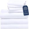 imageCalifornia Design Den 7 Piece Split King Size Sheet Set with 4 Pillowcases  1000 Thread Count 100 Cotton Sateen White