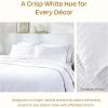 imageCalifornia Design Den 3 Piece King Size Duvet Cover  100 Cotton Sateen 400 Thread Count Soft Luxury Sateen Weave Comforter Cover Two Pillow Shams Button Closure and Corner Ties  Sand Band HotelSeersucker  White