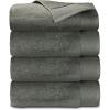 imageCalifornia Design Den Luxury 4Pack Bath Towels 100 Cotton  Soft and Fluffy Quick Dry Ultra Absorbent Large Hotel Spa Quality Towel Set Essential for Home Bathroom  Gray  27quot x 54quot